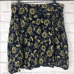 Kimchi Blue Sunflower Skirt Size Medium